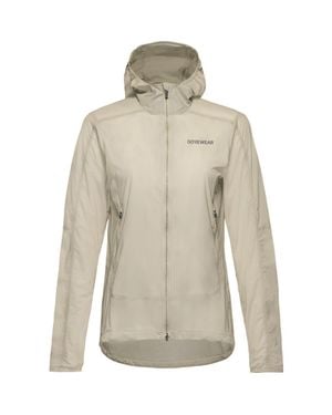 Gore Wear Fernflow Hooded Windbreaker - Natural