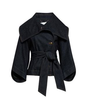 Zimmermann Trailblazer Valiant Belted Denim Jacket - Black