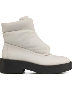 J/Slides Darina Leather Mid Boot - White