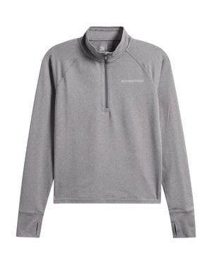 Vineyard Vines Island Time Raglan Sleeve Quarter Zip Sweatshirt - Gray