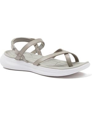 Lands' End All Day Comfort Strap Sandals - Metallic