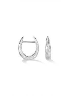 Dower & Hall Small Horseshoe Nomad Huggie Hoops - Multicolor