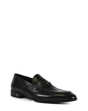 John Richmond Logo Embossed Loafer - Black