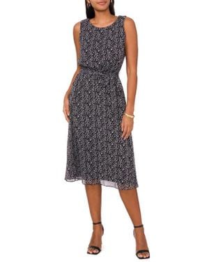 Chaus Floral Sleeveless Midi Dress - Multicolor