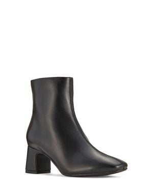 Clarks Fernie Croc Embossed Leather Bootie - Black