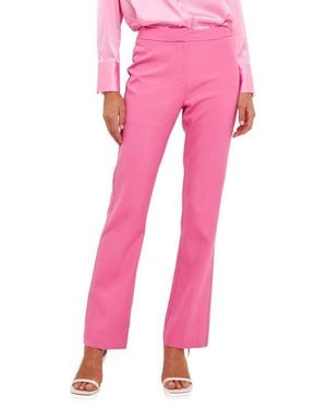 Endless Rose Flat Front Pants - Pink