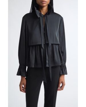 Cinq À Sept Azira Peplum Jacket - Black