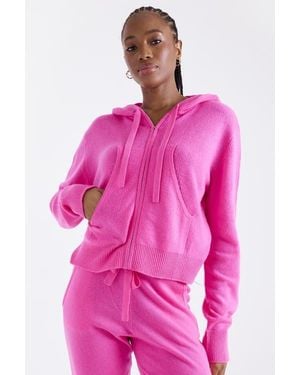 1982 Lavinia Crop 100% Cashmere Sweater - Pink