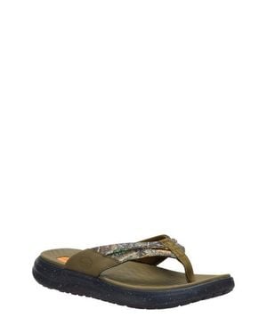 HEYDUDE Finn Realtree Flip Flop - Green