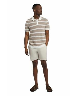 Onia Cotton Textured Knit Polo - Natural
