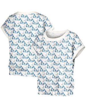 Lusso Los Angeles Dodgers Madge Dolman Tri-Blend T-Shirt - Blue