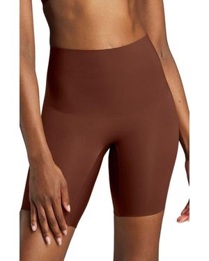 Siella No Show Shapewear Short - Brown