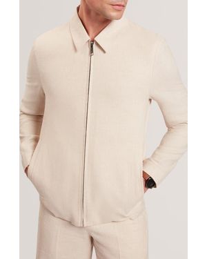Ted Baker Ashley Linen & Cotton Jacket - Natural