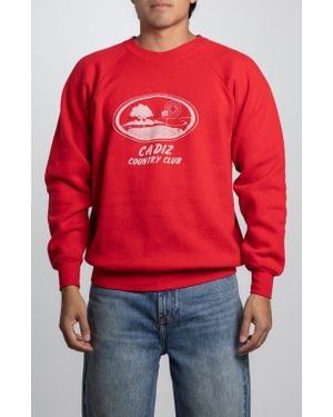 Elwood Vintage Cadiz Country Club Graphic Sweatshirt - Red