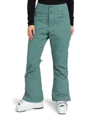 Roxy Rising High Waterproof Shell Snow Pants - Green