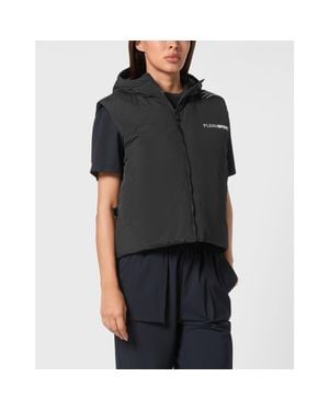Philipp Plein Lightweight Padded Vest Scratch Luxe - Black