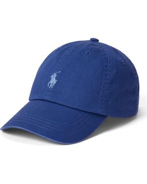 Polo Ralph Lauren The Iconic Cotton Chino Adjustable Ball Cap - Blue