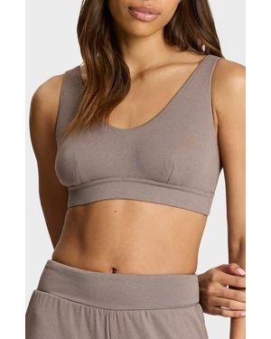Commando Luxury Rib Bralette - Brown