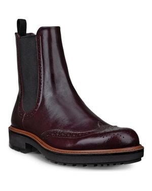 Ecco Metropole Oslo Wingtip Chelsea Boot - Brown