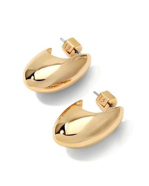 Miranda Frye Margot Chunky Drop Earrings - Metallic