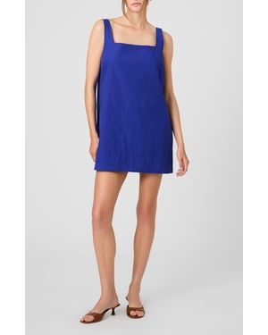 French Connection Alissa Cotton Shift Minidress - Blue