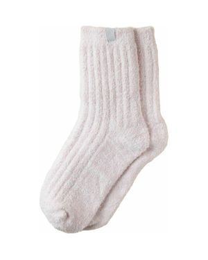 Softies Marshmallow Crew Socks With Grippers - White