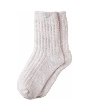 Softies Marshmallow Crew Socks With Grippers - White