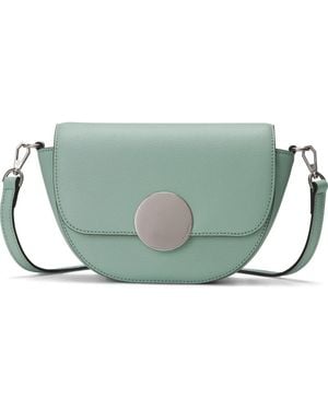 orYANY Lottie Leather Saddle Crossbody Bag - Green