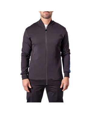 Maceoo I Am King Graphic Zip Jacket - Blue