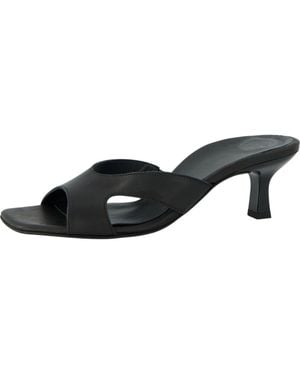 Paul Green Dazzle Kitten Heel Slide Sandal - Black