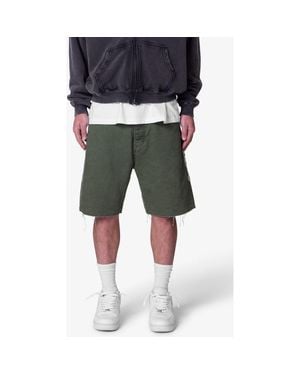 MNML Mojave Raw Hem Canvas Shorts - Gray