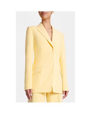 Santorelli Enrica Jacket Clean Front Closure - Yellow