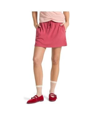Brixton Carefree Organic Cotton Lounge Skirt - Red