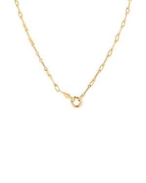 Astrid & Miyu Link Detail Chain Necklace - Metallic