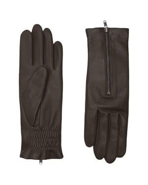 Agnelle Jane Lambskin Glove Lined - Brown