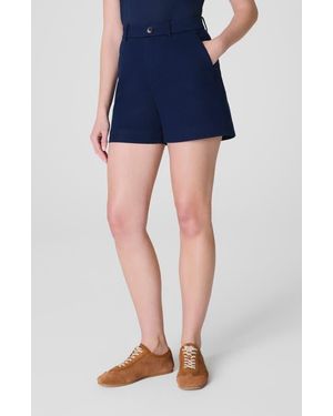 Spanx Spanxsupersmooth High Waist Stretch Twill Shorts - Blue