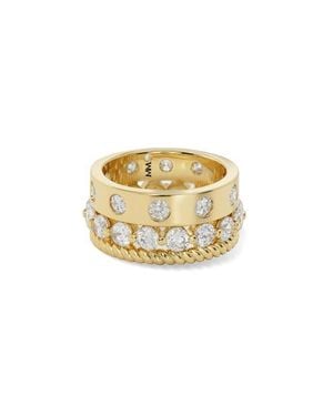 Melinda Maria Ashley Venice Set Of 3 Rings - Metallic