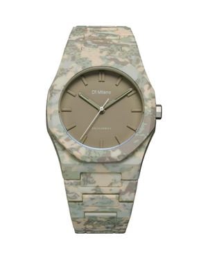 D1 Milano Camo Polycarbon Bracelet Watch, 40.5Mm - Green