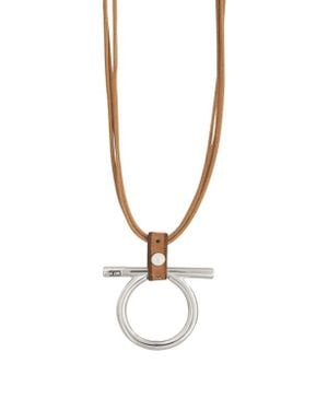 CXC Omega Long Necklace - White