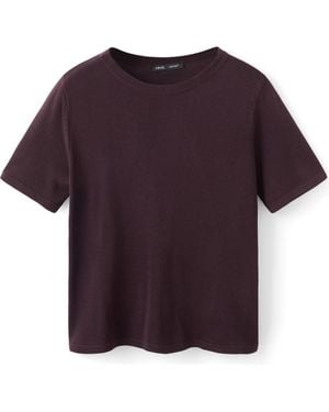 Mango Short Sleeve Sweater - Purple