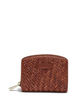 Écotorie Katy Woven Leather Wallet - Brown