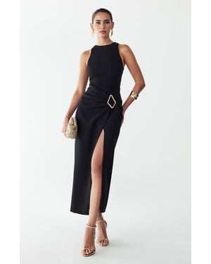 BWLDR Soraye Midi Dress - Black