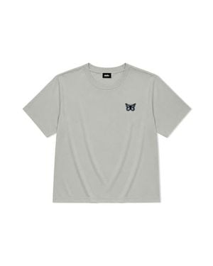 Alix Butterfly Relaxed Midweight Jersey Tee - Gray