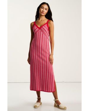 Lisa Todd Sun Kissed Cotton Knit Dress - Red