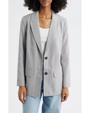 Friends Like These Peak Lapel Blazer - Gray