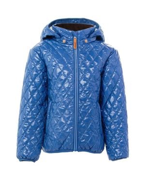 Northern Classics Shiny Quilted Puffer Jacket - Blue