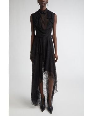 McQueen Cobweb Lace Gown - Black