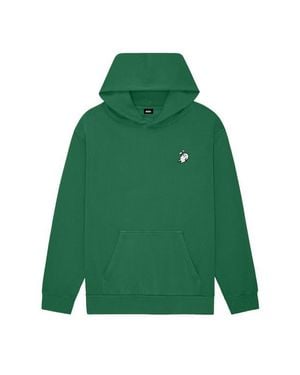 Alix Heartly Ghost Midweight Fleece Relaxed Hooded Sweatshirt - Green