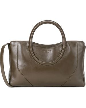 STAUD Mini Maude Leather Satchel - Brown