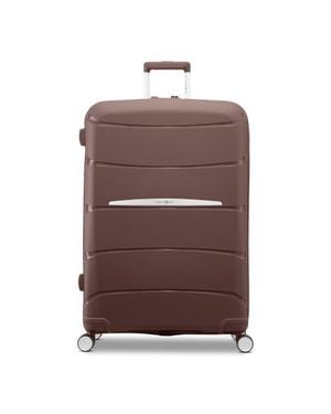 Samsonite Outline Pro 28 Large Checked Spinner Luggage - Brown